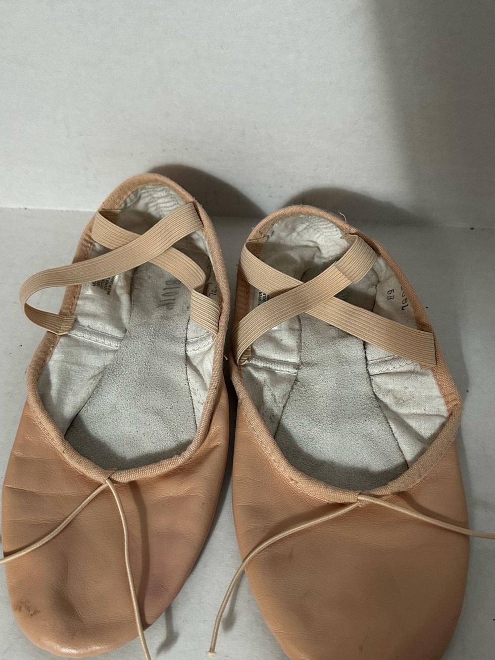 Bloch Ballet Flats in Nude Pink  with Crisscross Elastic